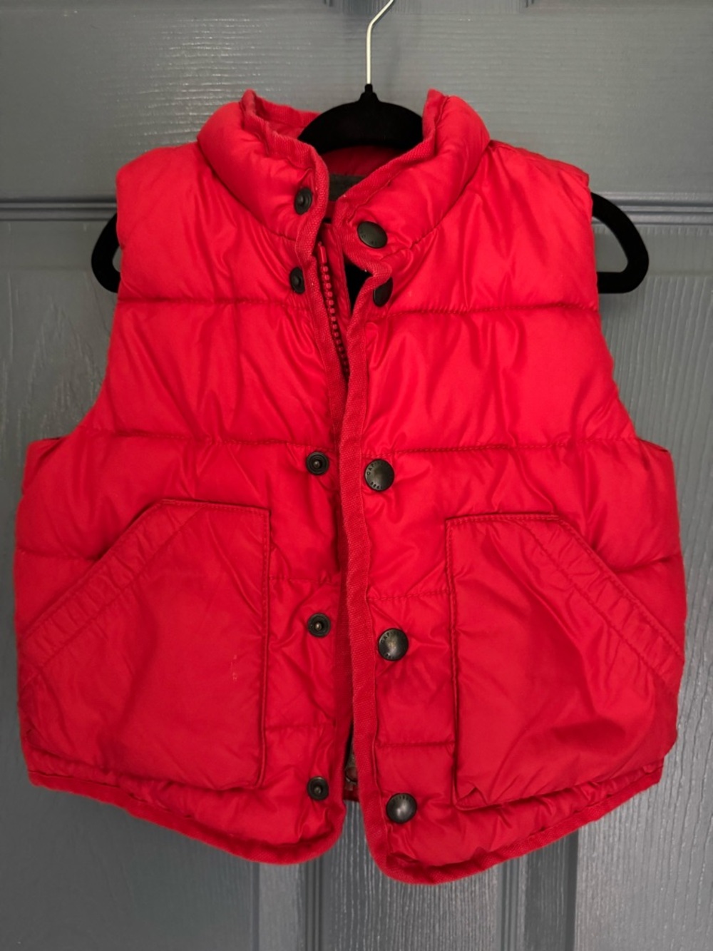 Baby Gap Kids Unisex Red Puffer Vest - Quilted Warm Winter Jacket Size 12-18 mo